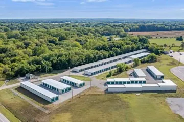 Labette County Storage aerial view